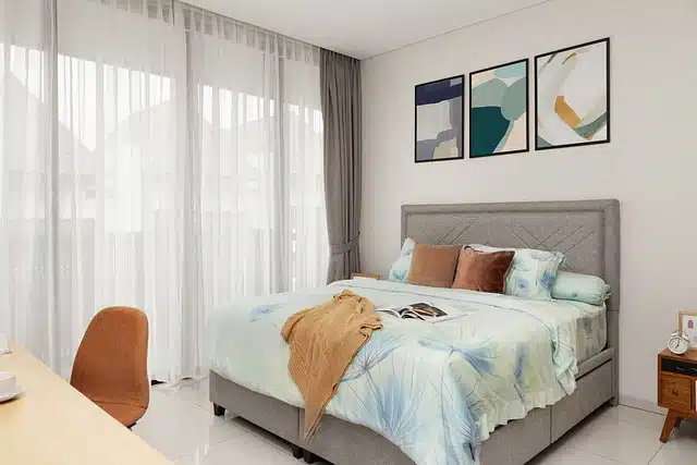 Décoration de chambre avec un matelas en latex