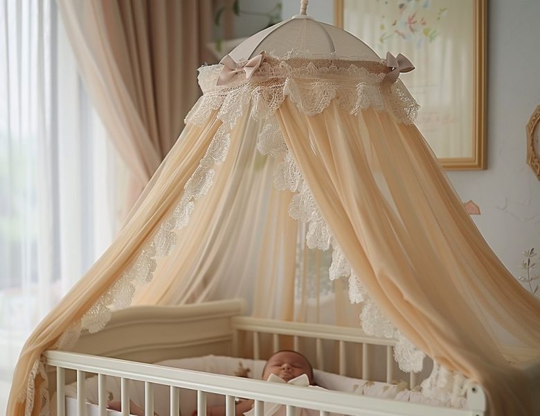 Ciel de lit bébé : entre protection et décoration