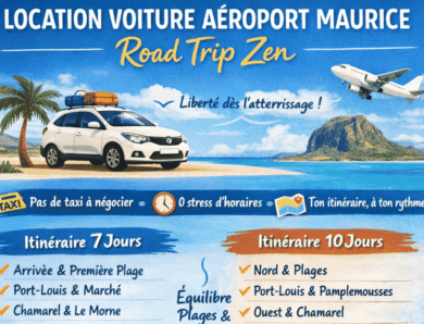 Location voiture aéroport Maurice : road trip zen