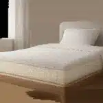 Une illustration premium mettant en avant le soutien dynamique et la respirabilité d’un matelas en latex. L’ambiance doit évoquer un sommeil confortable, stable et tempéré.