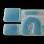 Illustration d’un pack de gel premium pour usages chaud et froid, présenté dans une composition sobre et élégante. L’image évoque la récupération, le confort ciblé et le choix selon la zone du corps.