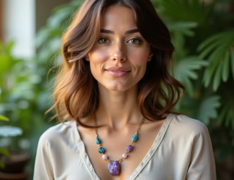 Crystal Healing Necklace : tendances, significations et conseils pour bien porter ce bijou holistique