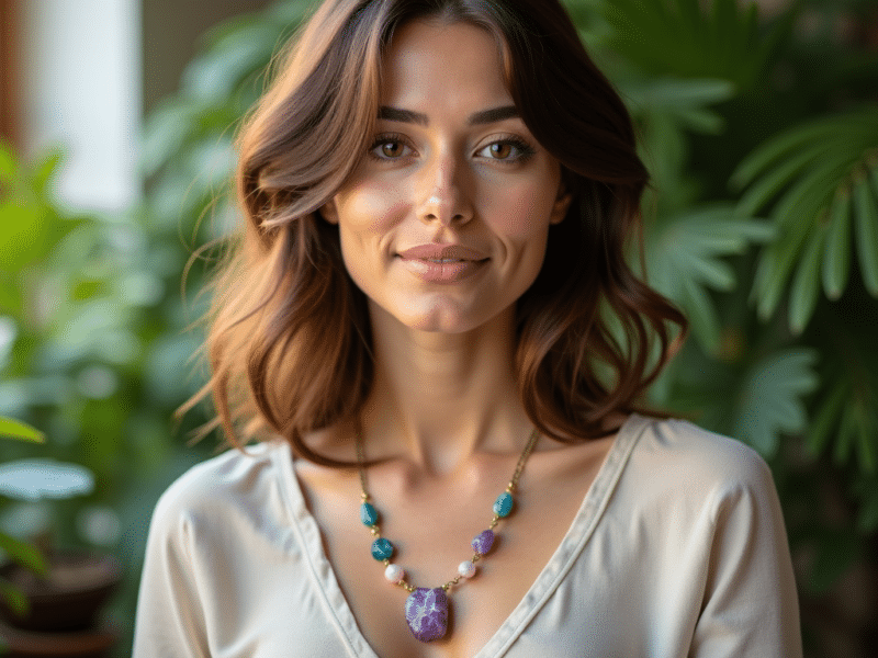 Crystal Healing Necklace : tendances, significations et conseils pour bien porter ce bijou holistique